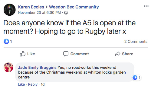 roadworks response